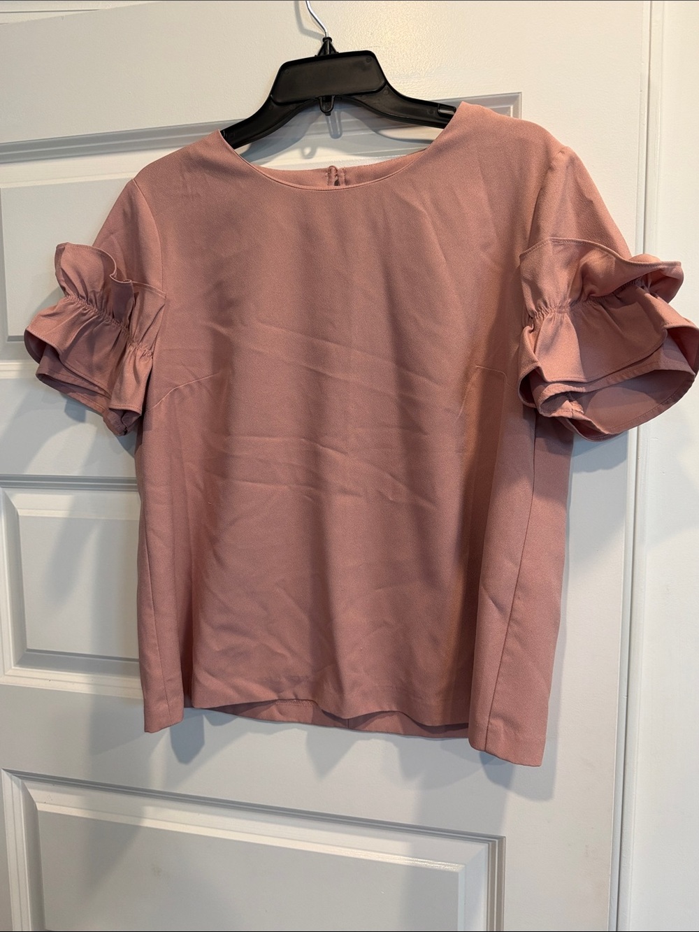 Banana Republic Rose Pink Puff Sleeve Blouse
